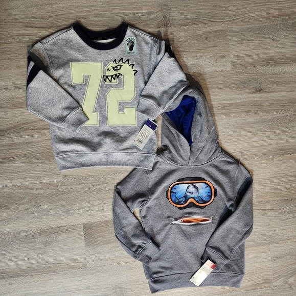 Bundle- Boys Long Sleeve Shirt/Hooded Jacket(5/6) NWT - Picture 8 of 13